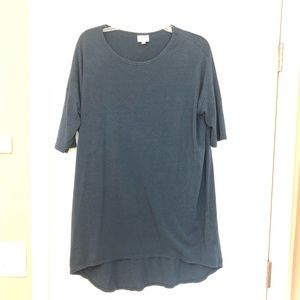 Small blue lularoe irma shirt
